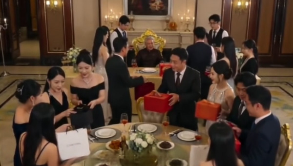 满桌奢侈品没让老爷子笑，一盒蟹状元做到了。