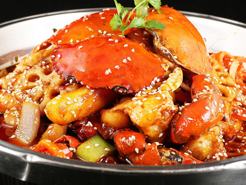 亲情大菜香辣炒蟹