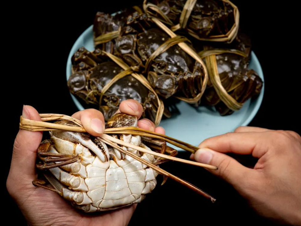 大闸蟹捆绑