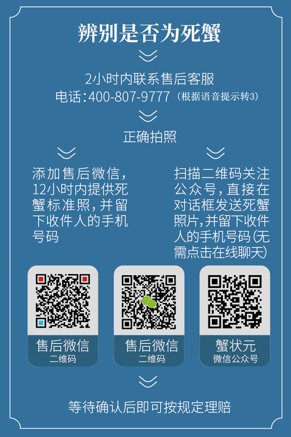 /蟹状元大闸蟹理赔流程图