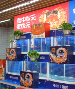 蟹状元大闸蟹成都青羊店蟹缸202304
